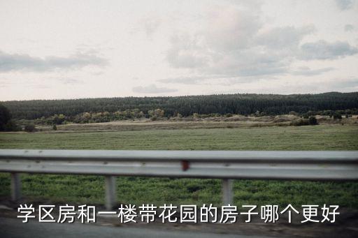 学区房和一楼带花园的房子哪个更好