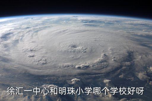 徐汇一中心和明珠小学哪个学校好呀