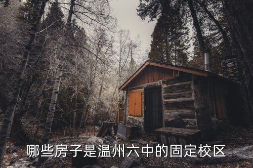 哪些房子是温州六中的固定校区