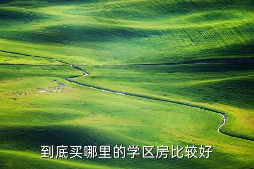 到底买哪里的学区房比较好