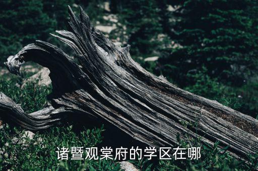 诸暨观棠府的学区在哪