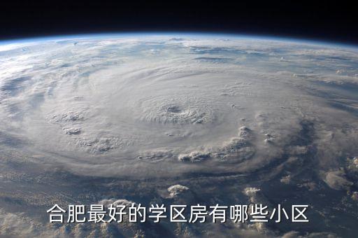 合肥最好的学区房有哪些小区