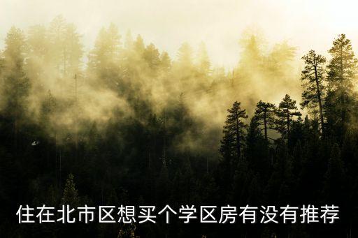 住在北市区想买个学区房有没有推荐