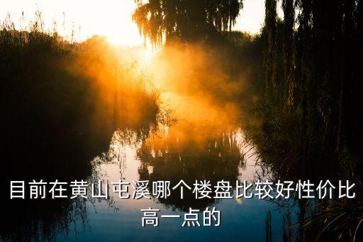 目前在黄山屯溪哪个楼盘比较好性价比高一点的