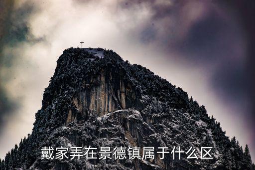 戴家弄在景德镇属于什么区