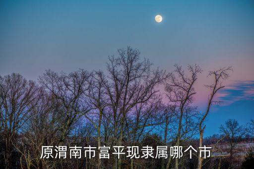 原渭南市富平现隶属哪个市