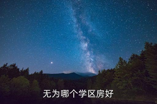 无为哪个学区房好