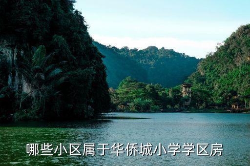 哪些小区属于华侨城小学学区房