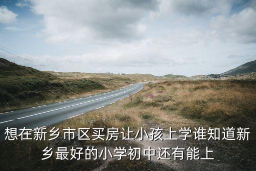 想在新乡市区买房让小孩上学谁知道新乡最好的小学初中还有能上