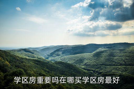学区房重要吗在哪买学区房最好