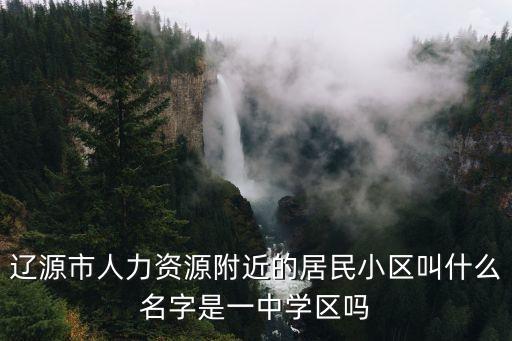 辽源市人力资源附近的居民小区叫什么名字是一中学区吗