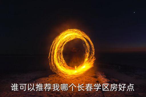 谁可以推荐我哪个长春学区房好点