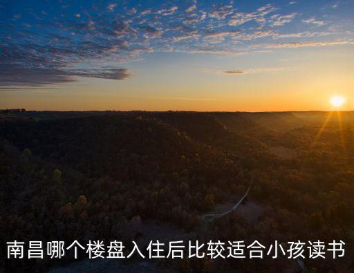 南昌新居花园学区房是哪个，南昌哪个楼盘入住后比较适合小孩读书