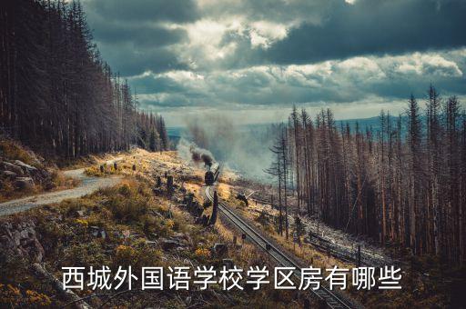 西城学区房有哪些，西城外国语学校学区房有哪些