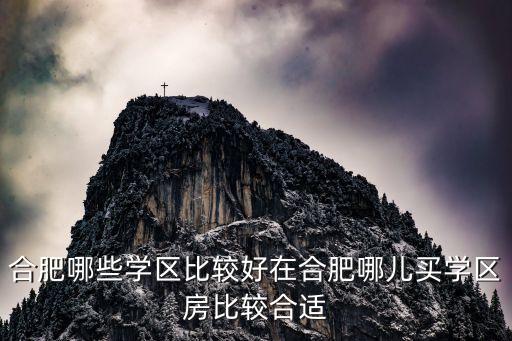 合肥哪些学区比较好在合肥哪儿买学区房比较合适
