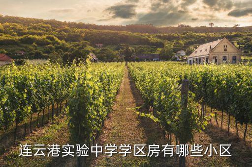 连云港实验中学学区房有哪些小区