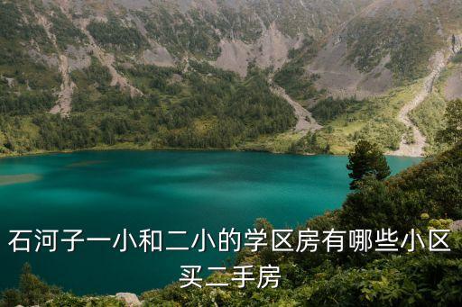 石河子一小和二小的学区房有哪些小区买二手房