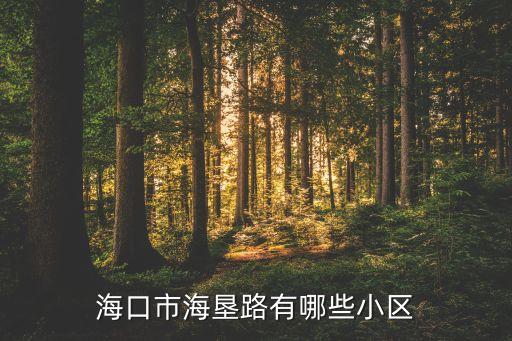 海口市海垦路有哪些小区
