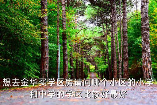 想去金华买学区房请问哪个小区的小学和中学的学区比较好最好