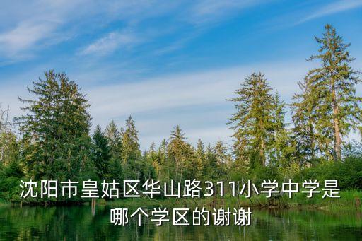 沈阳市皇姑区华山路311小学中学是哪个学区的谢谢