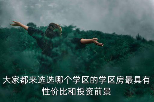 900万学区房哪个好，学区房到底买哪好了