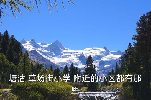 塘沽小学区房哪个小区好，塘沽区 哪些小区可以上重点小学