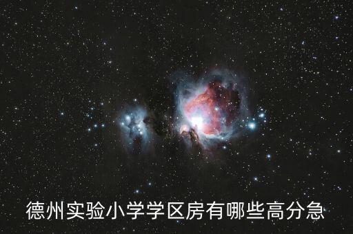 德州实验小学学区房有哪些高分急