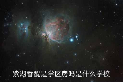 紫湖香醍是学区房吗是什么学校