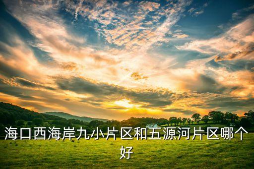 海口西海岸学区房哪个好，海口西海岸九小片区和五源河片区哪个好