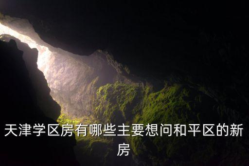 和平区一片学区房推荐哪个，天津和平区重点中学片的小区有哪些