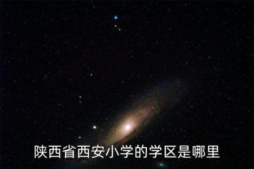陕西省西安小学的学区是哪里