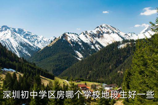 深圳初中学区房哪个学校地段生好一些