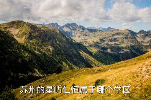 仁恒是哪个学区房，苏州的星屿仁恒属于哪个学区
