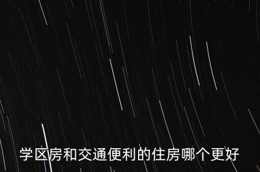 学区房与繁华地段哪个好，买学区房好还是商场附近的好