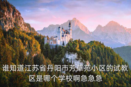 丹阳哪个学区房好，谁知道江苏省丹阳市芳草苑小区的试教区是哪个学校啊急急急
