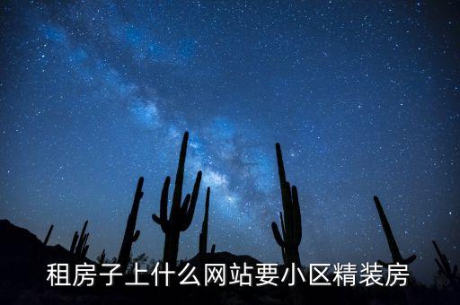 租房子上什么网站要小区精装房
