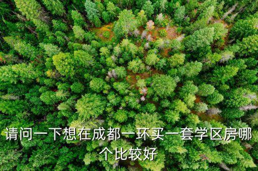 学区房哪个品牌好点呢，请问一下想在成都一环买一套学区房哪个比较好