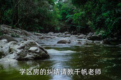 学区房的纠结请教千帆老师