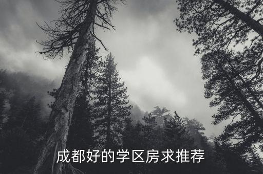 成都好的学区房求推荐