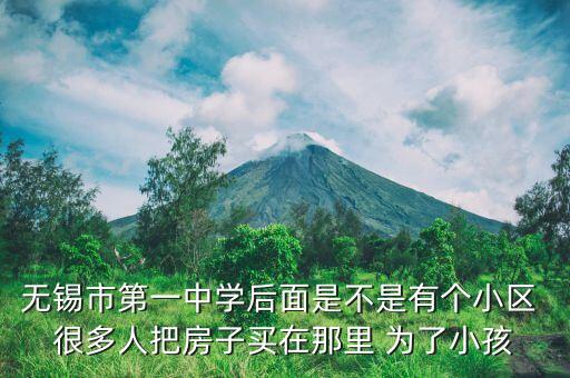 无锡最好的学区房是哪个，无锡市第一中学后面是不是有个小区 很多人把房子买在那里 为了小孩