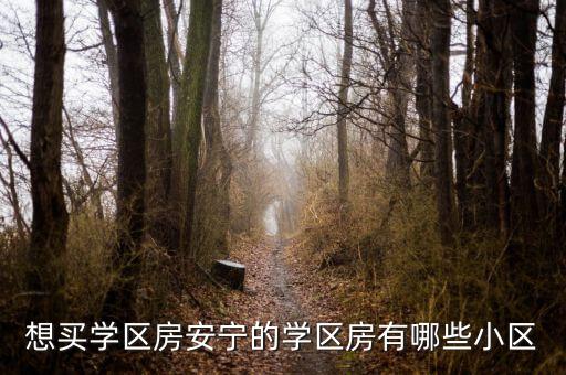 想买学区房安宁的学区房有哪些小区