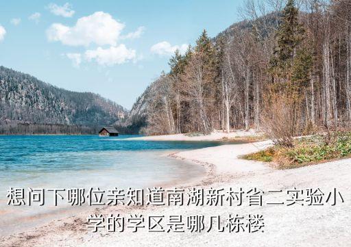 西安南湖学区房楼盘有哪些，南湖周边有没有什么值得推荐的楼盘