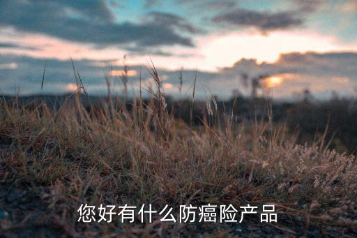 您好有什么防癌险产品