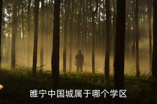 睢宁二中属于哪个学区房，睢宁县天成峰景的中学学区是哪个学校谢谢