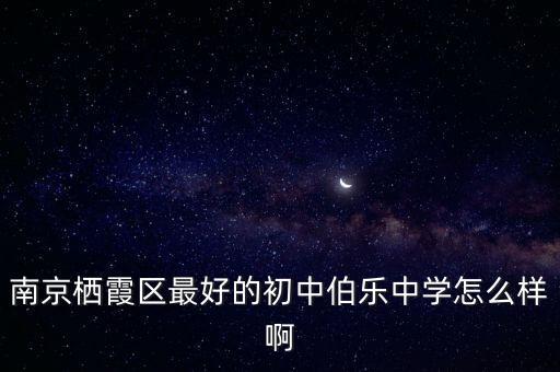 南京栖霞区最好的初中伯乐中学怎么样啊