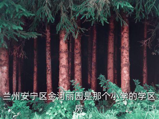 兰州哪个地方学区房性价比高，兰州安宁区金河丽园是那个小学的学区房