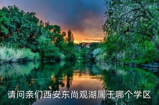 西安学区房开发商有哪些，请问亲们西安东尚观湖属于哪个学区