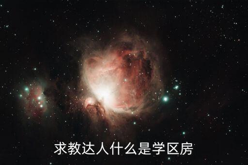 求教达人什么是学区房