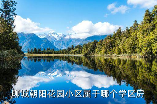 聊城朝阳花园小区属于哪个学区房