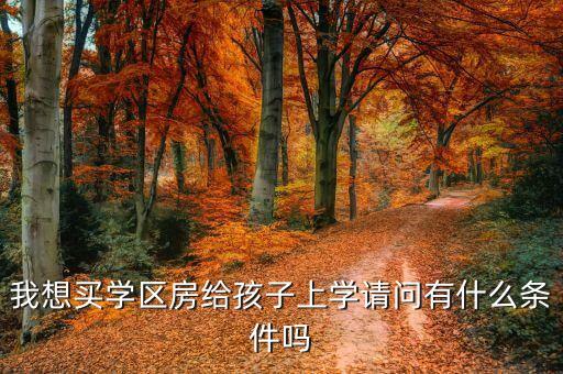 买学区房有哪些条件要求，一个好的学区房应该具备哪些条件